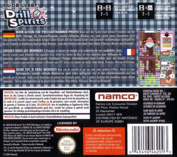 Mr. Driller - Drill Spirits (USA) box cover back